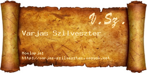 Varjas Szilveszter névjegykártya
